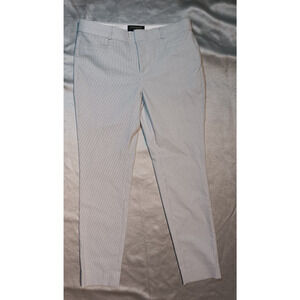 Banana Republic Sloan Pant Women’s 2 Gray Striped High Rise Ankle Cropped